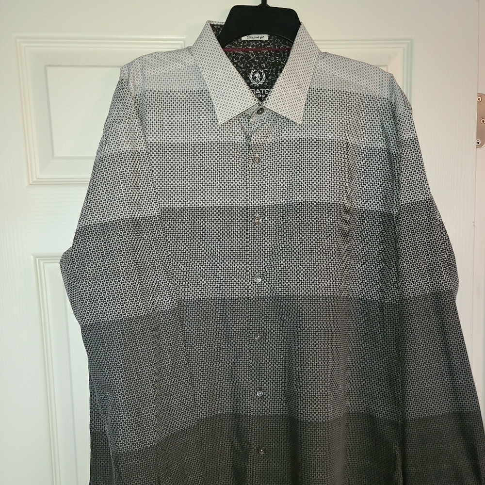 BUGATCHI UOMO REVERSIBLE CUFF SHIRT